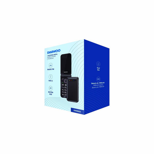 Mobile telephone for older adults Daewoo 2,8" Black